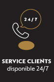 Service clients disponible 24/7